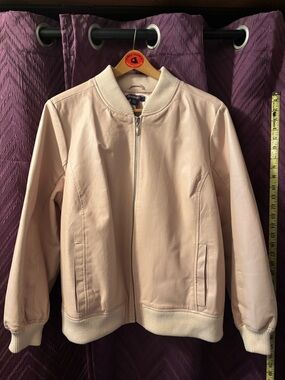 Roaman's Blush Satin-Lined Bomber